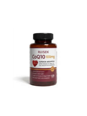 CoQ10 100mg - Absorción Superior con Omega-3 y BioPerine (120 Cápsulas)
