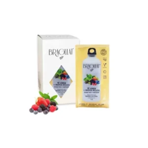 Bebida soluble de té verde y frutos rojos